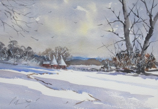 Winter in the Weald of Kent by Peter Robson
